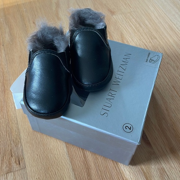 Brand New In Box Infant Baby Stuart Weitzman Faux Fur Lined Booties, size 3-6 mo - Picture 1 of 8